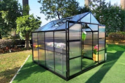 OUTFLEXX Gewächshaus, Schwarz, Alu/Polycarbonat, 250x250x228cm, Pulverbeschichtet -Ausgewählte Geschäfte Für Garten- Und Outdoor-Produkte 22277 6.jpg