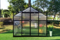 OUTFLEXX Gewächshaus, Schwarz, Alu/Polycarbonat, 250x250x228cm, Pulverbeschichtet -Ausgewählte Geschäfte Für Garten- Und Outdoor-Produkte 22277 7.jpg