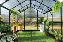 OUTFLEXX Gewächshaus, Schwarz, Alu/Polycarbonat, 250x250x228cm, Pulverbeschichtet -Ausgewählte Geschäfte Für Garten- Und Outdoor-Produkte 22277 8.jpg