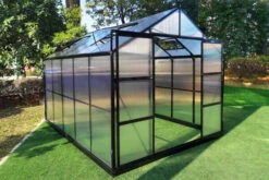 OUTFLEXX Gewächshaus, Schwarz, Alu/Polycarbonat, 311x250x228cm, Pulverbeschichtet -Ausgewählte Geschäfte Für Garten- Und Outdoor-Produkte 22278 6.jpg