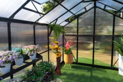 OUTFLEXX Gewächshaus, Schwarz, Alu/Polycarbonat, 311x250x228cm, Pulverbeschichtet -Ausgewählte Geschäfte Für Garten- Und Outdoor-Produkte 22278 8.jpg