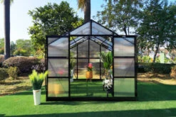 OUTFLEXX Gewächshaus, Schwarz, Alu/Polycarbonat, 372x250x228cm, Pulverbeschichtet -Ausgewählte Geschäfte Für Garten- Und Outdoor-Produkte 22279 4.jpg
