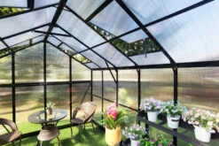 OUTFLEXX Gewächshaus, Schwarz, Alu/Polycarbonat, 433x250x228cm, Pulverbeschichtet 22 OUTFLEXX Gewächshaus, Schwarz, Alu/Polycarbonat, 433x250x228cm, Pulverbeschichtet -Ausgewählte Geschäfte Für Garten- Und Outdoor-Produkte 22280 10.jpg