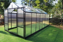 OUTFLEXX Gewächshaus, Schwarz, Alu/Polycarbonat, 433x250x228cm, Pulverbeschichtet 15 OUTFLEXX Gewächshaus, Schwarz, Alu/Polycarbonat, 433x250x228cm, Pulverbeschichtet -Ausgewählte Geschäfte Für Garten- Und Outdoor-Produkte 22280 3.jpg