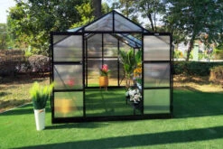 OUTFLEXX Gewächshaus, Schwarz, Alu/Polycarbonat, 433x250x228cm, Pulverbeschichtet 16 OUTFLEXX Gewächshaus, Schwarz, Alu/Polycarbonat, 433x250x228cm, Pulverbeschichtet -Ausgewählte Geschäfte Für Garten- Und Outdoor-Produkte 22280 4.jpg