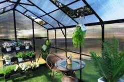 OUTFLEXX Gewächshaus, Schwarz, Alu/Polycarbonat, 494x250x228cm, Pulverbeschichtet -Ausgewählte Geschäfte Für Garten- Und Outdoor-Produkte 22281 11.jpg