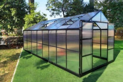 OUTFLEXX Gewächshaus, Schwarz, Alu/Polycarbonat, 494x250x228cm, Pulverbeschichtet -Ausgewählte Geschäfte Für Garten- Und Outdoor-Produkte 22281 3.jpg