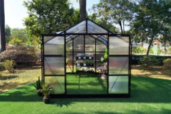 OUTFLEXX Gewächshaus, Schwarz, Alu/Polycarbonat, 494x250x228cm, Pulverbeschichtet -Ausgewählte Geschäfte Für Garten- Und Outdoor-Produkte 22281 6.jpg