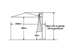 Schneider® SCHNEIDER Rhodos Junior Ampelschirm, Rot, 270x270 Cm, Quadratisch -Ausgewählte Geschäfte Für Garten- Und Outdoor-Produkte 22314 5.jpg