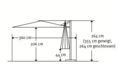 Schneider® SCHNEIDER Rhodos Twist Ampelschirm, Natur, 300x300 Cm, Quadratisch -Ausgewählte Geschäfte Für Garten- Und Outdoor-Produkte 22315 5.jpg