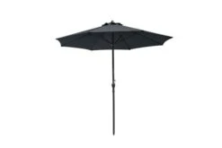 OUTFLEXX Mittelstockschirm, Anthrazit, Aluminium, Ø 270 Cm, Rund