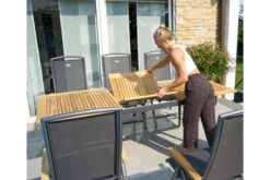 HARTMAN Silencio Ausziehtisch, Xerix/natur, Alu/Teak, 160/220x90cm, Butterfly-Auszug, FSC Teak -Ausgewählte Geschäfte Für Garten- Und Outdoor-Produkte 22443 8.jpg