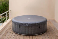 MSPA Comfort Bubble Spa Series Whirlpool, Grau/weiß, Rhino-Tech, Ø204x70 Cm / 930L, Rattanoptik, Inkl. Fernbedienung, Für Bis Zu 6 Personen -Ausgewählte Geschäfte Für Garten- Und Outdoor-Produkte 22481 08.jpg