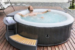 MSPA Comfort Bubble Spa Series Whirlpool, Grau/weiß, Rhino-Tech, Ø204x70 Cm / 930L, Rattanoptik, Inkl. Fernbedienung, Für Bis Zu 6 Personen -Ausgewählte Geschäfte Für Garten- Und Outdoor-Produkte 22481 11.jpg