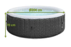 MSPA Comfort Bubble Spa Series Whirlpool, Grau/weiß, Rhino-Tech, Ø204x70 Cm / 930L, Rattanoptik, Inkl. Fernbedienung, Für Bis Zu 6 Personen -Ausgewählte Geschäfte Für Garten- Und Outdoor-Produkte 22481 mass.jpg