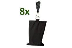OUTTECH Schutzhüllen Zubehör, 8er Set Sandsäcke, Befüllt, Verhindert Bildung Von Wassersäcken In Schwarz