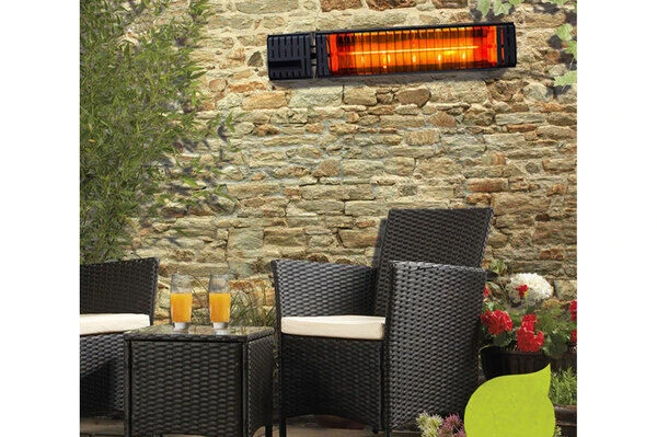 OUTTECH Heizstrahler, Schwarz, Aluminium, 58x15xcm, Wassergeschützt, Fernbedienung Mit 2 Stufen 3 OUTTECH Heizstrahler, Schwarz, Aluminium, 58x15xcm, Wassergeschützt, Fernbedienung Mit 2 Stufen