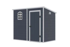 OUTTECH Gerätehaus, Anthrazit, Polypropylen, 247 X 143 X 194 Cm, Inkl. Fenster Und Lüftungsgitter -Ausgewählte Geschäfte Für Garten- Und Outdoor-Produkte 24402 3.jpg