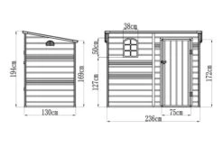 OUTTECH Gerätehaus, Anthrazit, Polypropylen, 247 X 143 X 194 Cm, Inkl. Fenster Und Lüftungsgitter -Ausgewählte Geschäfte Für Garten- Und Outdoor-Produkte 24402 5.jpg