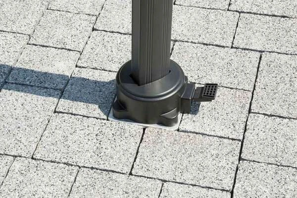 Schneider® SCHNEIDER Universal-Bodenplatte Für Sonnenschirme, Silber, Stahl Verzinkt, 16 X 16 X 40 Cm 6 Schneider® SCHNEIDER Universal-Bodenplatte Für Sonnenschirme, Silber, Stahl Verzinkt, 16 X 16 X 40 Cm – Bild 4