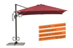 Schneider® SCHNEIDER Rhodos Twist Ampelschirm, Bordeaux, Quadratisch, 300 X 300 Cm -Ausgewählte Geschäfte Für Garten- Und Outdoor-Produkte 2 13623 1.jpg