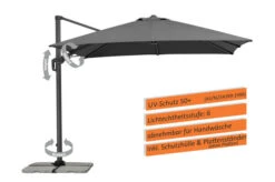 Schneider® SCHNEIDER Rhodos Twist Ampelschirm, Anthrazit, Quadratisch, 300 X 300 Cm -Ausgewählte Geschäfte Für Garten- Und Outdoor-Produkte 2 13623 2.jpg