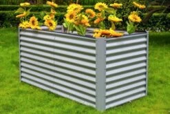 OUTFLEXX Hochbeet, Silber, Zincalume, Pulverbeschichtet, 180 X 90 X 84 Cm -Ausgewählte Geschäfte Für Garten- Und Outdoor-Produkte 2 13724.jpg