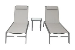 VILLANA 2er-Set Sonnenliegen, Anthrazit/grau, Alu/Textil, 198x66x32cm, Mit Beistelltisch 45x45cm -Ausgewählte Geschäfte Für Garten- Und Outdoor-Produkte 2 13885.jpg