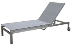 OUTFLEXX 2er-Set Rollliege, Silber, Edelstahl/Teak, 212x71x36 Cm, Mit Beistelltisch 45x45cm -Ausgewählte Geschäfte Für Garten- Und Outdoor-Produkte 2 14170.jpg