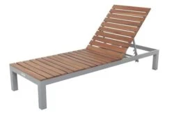 VILLANA Gartenliege, Alu / FSC-Akazienholz, 200 X 70 X 33 Cm, 4-Stufen Verstellbar -Ausgewählte Geschäfte Für Garten- Und Outdoor-Produkte 2 16457.jpg