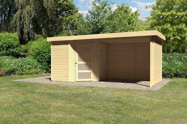 KARIBU Gartenhaus Schwandorf 3, Fichtenholz 19 Mm, Pultdach 4 KARIBU Gartenhaus Schwandorf 3, Fichtenholz 19 Mm, Pultdach – Bild 2