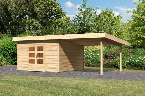 KARIBU Gartenhaus Northeim 5, Fichtenholz 38 Mm, Pultdach 4 KARIBU Gartenhaus Northeim 5, Fichtenholz 38 Mm, Pultdach – Bild 2