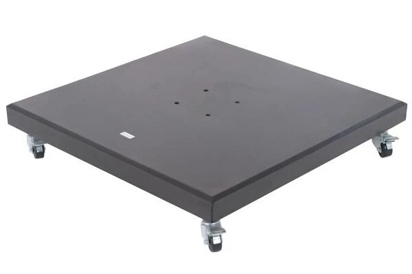 OUTFLEXX Schirmständer, Granit, 75x75x12,5cm, 90kg, Mit Lenkrollen 4 OUTFLEXX Schirmständer, Granit, 75x75x12,5cm, 90kg, Mit Lenkrollen – Bild 2