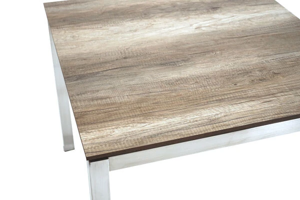 Ploß Esstisch Hudson, Silber/grau, Edelstahl/HPL, 90 X 90 Cm 8 Ploß Esstisch Hudson, Silber/grau, Edelstahl/HPL, 90 X 90 Cm – Bild 6