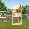 KARIBU Lotti Turm, Naturbelassen, Nordische Fichte, 415x264x291cm, Mit Gerüst Und Doppelschaukel -Ausgewählte Geschäfte Für Garten- Und Outdoor-Produkte 30399 3 01.jpg