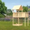 KARIBU Lotti Spielturm, Naturbelassen, Nordische Fichte, 107x107x291cm, Mit Anbauplattform -Ausgewählte Geschäfte Für Garten- Und Outdoor-Produkte 30400 1 01.jpg