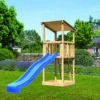 KARIBU Anna Spielturm, Naturbelassen, Nordische Fichte, 107x107x270cm, Mit Rutsche Blau -Ausgewählte Geschäfte Für Garten- Und Outdoor-Produkte 30405 1 01.jpg