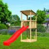 KARIBU Anna Spielturm, Naturbelassen, Nordische Fichte, 107x107x270cm, Mit Rutsche Rot -Ausgewählte Geschäfte Für Garten- Und Outdoor-Produkte 30405 2 01.jpg