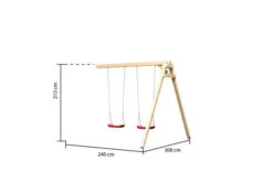 KARIBU Anna Spielturm, Naturbelassen, Nordische Fichte, 347x264x270cm, Mit Doppelschaukel 13 KARIBU Anna Spielturm, Naturbelassen, Nordische Fichte, 347x264x270cm, Mit Doppelschaukel -Ausgewählte Geschäfte Für Garten- Und Outdoor-Produkte 30406 2 06.jpg