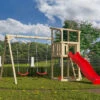 KARIBU Anna Turm, Naturbelassen, Nordische Fichte, 347x264x270cm, Mit Rutsche Rot Und Doppelschaukel -Ausgewählte Geschäfte Für Garten- Und Outdoor-Produkte 30407 6 01.jpg