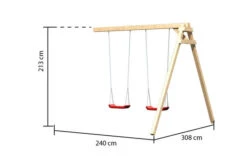 KARIBU Frieda Stelzenhaus, Naturbelassen, Nordische Fichte, 347x264x291cm, Mit Doppelschaukel -Ausgewählte Geschäfte Für Garten- Und Outdoor-Produkte 30413 2 04.jpg