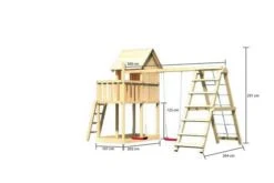 KARIBU Frieda Stelzenhaus, Naturbelassen, Nordische Fichte, 415x264x291cm, Mit Gerüst Und Doppelschaukel -Ausgewählte Geschäfte Für Garten- Und Outdoor-Produkte 30413 3 05.jpg