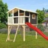 KARIBU Benjamin Stelzenhaus, Terragrau, Nordische Fichte, 198x244x309cm, Mit Rutsche Rot Und Netzrampe 1 KARIBU Benjamin Stelzenhaus, Terragrau, Nordische Fichte, 198x244x309cm, Mit Rutsche Rot Und Netzrampe -Ausgewählte Geschäfte Für Garten- Und Outdoor-Produkte 30416 6 01.jpg