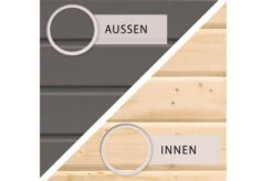 KARIBU Gartenhaus Kastorf 7, Terragrau, Fichtenholz 28mm, 702 X 244 X 222 Cm, Flachdach, Anbau 3,2m -Ausgewählte Geschäfte Für Garten- Und Outdoor-Produkte 30467 4 04.jpg