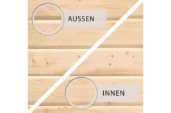 KARIBU Gartenhaus Kastorf 7, Naturbelassen, Fichtenholz 28mm, 702 X 244 X 222 Cm, Flachdach, Anbau 3,2m Mit Rückwand -Ausgewählte Geschäfte Für Garten- Und Outdoor-Produkte 30468 3 04.jpg
