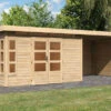 KARIBU Gartenhaus Kastorf7 , Naturbelassen, Fichtenholz 28mm, 702 X 244 X 222 Cm, Flachdach, Anbau 3,2m Mit Rück- Und Seitenwand 1 KARIBU Gartenhaus Kastorf7 , Naturbelassen, Fichtenholz 28mm, 702 X 244 X 222 Cm, Flachdach, Anbau 3,2m Mit Rück- Und Seitenwand -Ausgewählte Geschäfte Für Garten- Und Outdoor-Produkte 30469 3 01.jpg