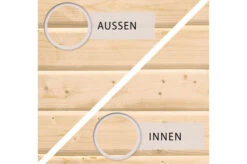 KARIBU Gartenhaus Kastorf7 , Naturbelassen, Fichtenholz 28mm, 702 X 244 X 222 Cm, Flachdach, Anbau 3,2m Mit Rück- Und Seitenwand -Ausgewählte Geschäfte Für Garten- Und Outdoor-Produkte 30469 3 04.jpg