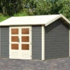 KARIBU Gartenhaus Theres 7, Terragrau, Fichtenholz 28mm, 337 X 304 X 250 Cm, Satteldach, Massivholzdach -Ausgewählte Geschäfte Für Garten- Und Outdoor-Produkte 30470 4 01.jpg