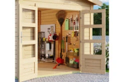 KARIBU Gartenhaus Theres 7, Naturbelassen, Fichtenholz 28mm, 648 X 304 X 250 Cm, Satteldach, Inkl. Dachausbauelement -Ausgewählte Geschäfte Für Garten- Und Outdoor-Produkte 30471 3 02.jpg