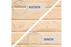 KARIBU Gartenhaus Theres 7, Naturbelassen, Fichtenholz 28mm, 947 X 304 X 250 Cm, Satteldach, 2 Dachausbauelemente -Ausgewählte Geschäfte Für Garten- Und Outdoor-Produkte 30472 3 06.jpg